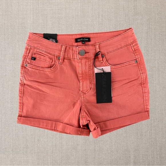 Dear John Lillie Soft Stretch Denim Short NWT Size 26 - Picture 1 of 6